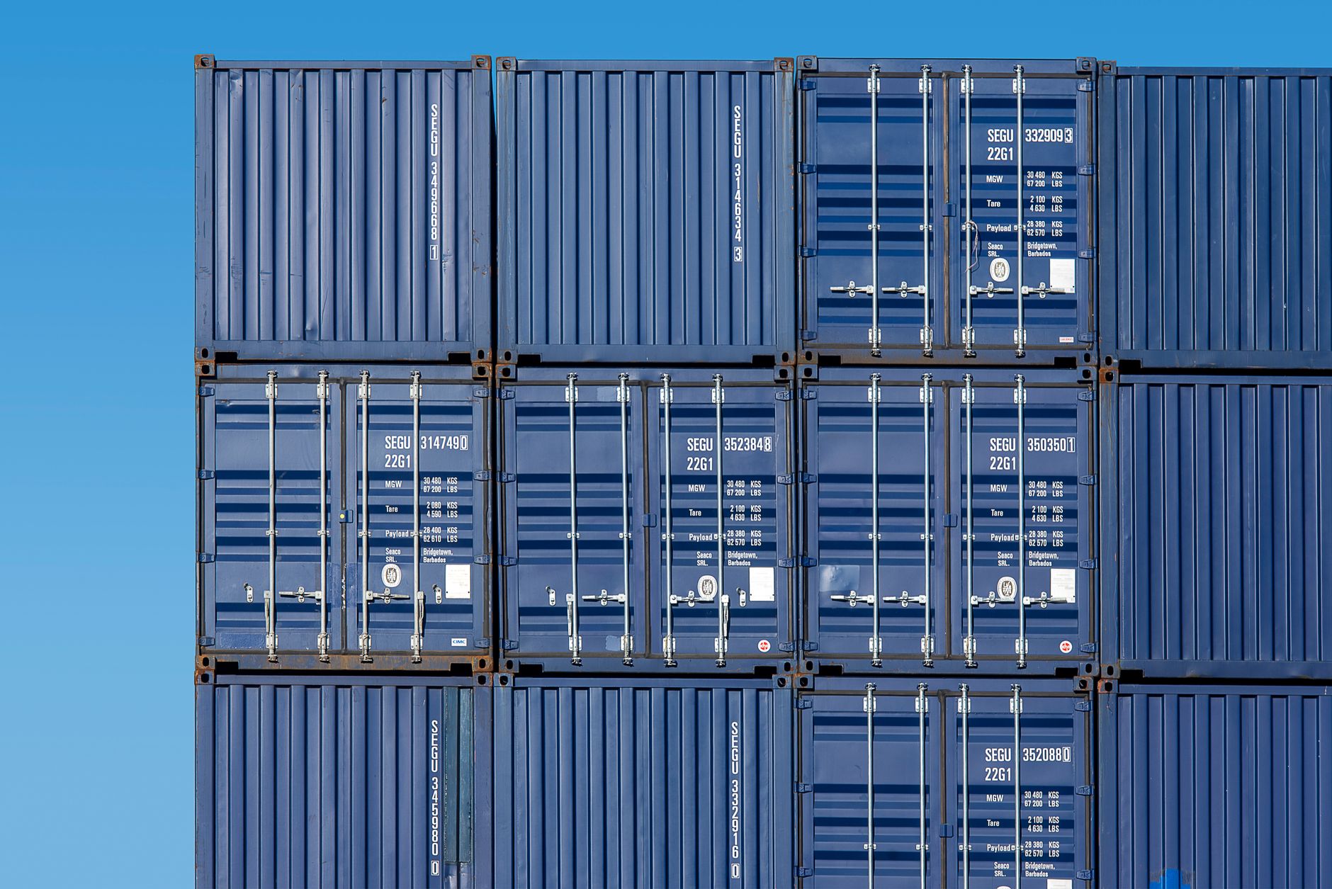 Containers op de terminal